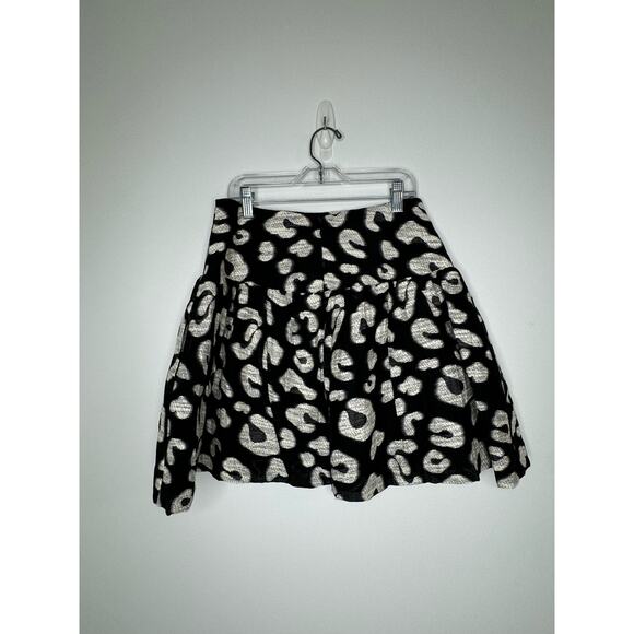 Hunter Bell London Skirt - Onyx Cheetah Size 4 - Picture 3 of 4